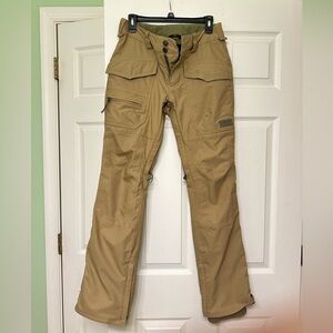 Men’s XS Tan Burton Snowboard Pants